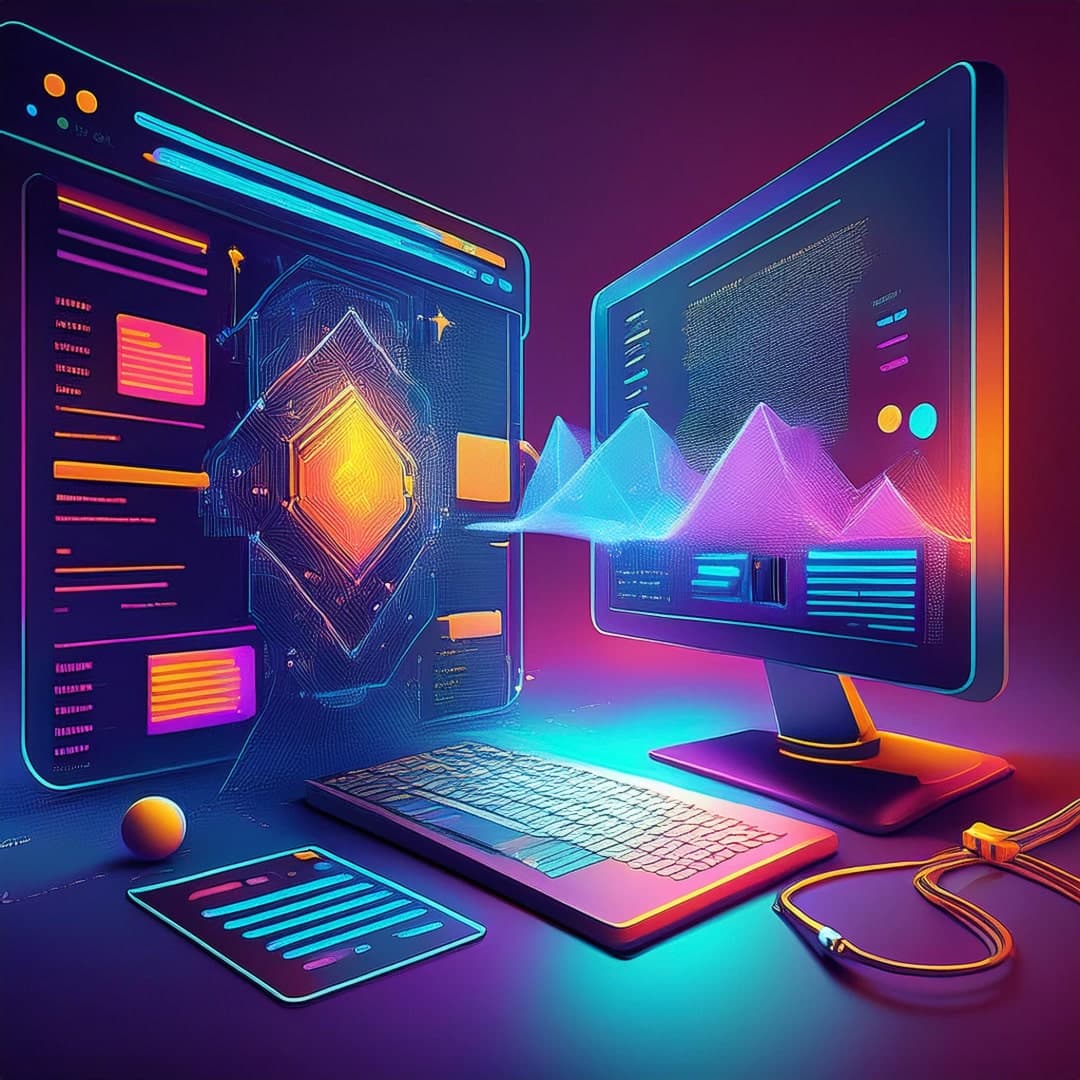 illustration of a web developers tasks